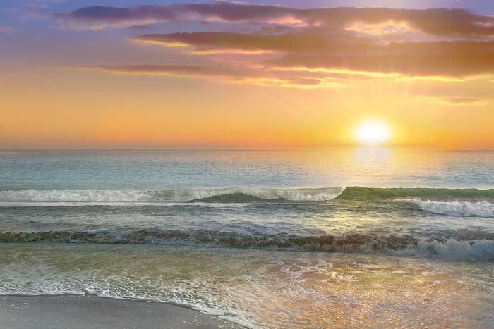 Dawn Rays By Mike Calascibetta - Yellow