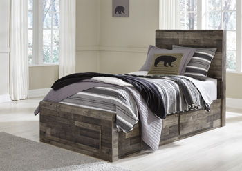 Dark Gray / Twin / 2 Drawers