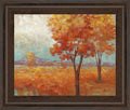 Distant Mountain Il By Nan - Framed Print Wall Art - Orange