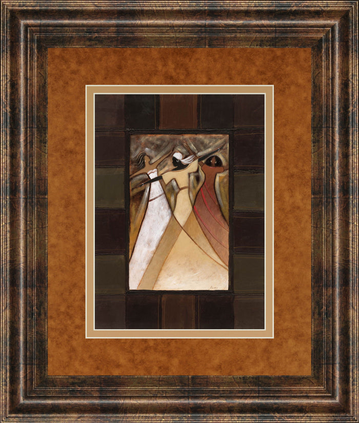 Divine Grace I By Rob Hefferan - Framed Print Wall Art - Light Brown