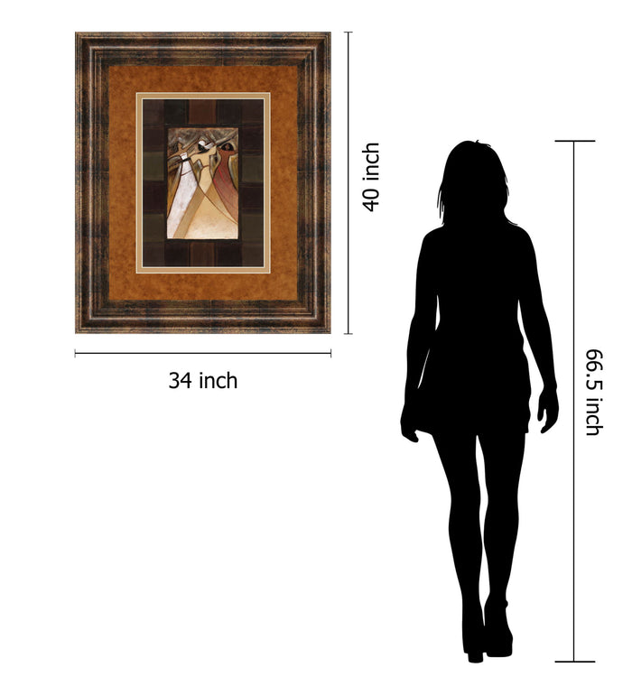 Divine Grace I By Rob Hefferan - Framed Print Wall Art - Light Brown
