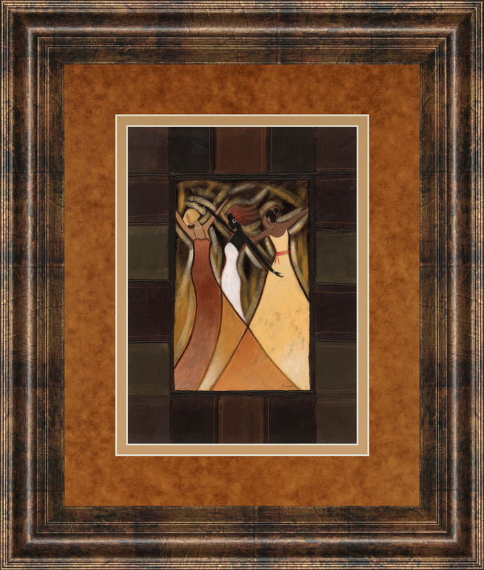 Divine Grace Il By Rob Hefferan - Framed Print Wall Art - Light Brown