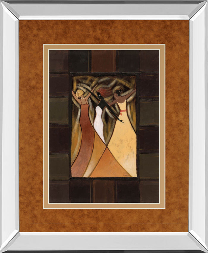 Divine Grace Il By Rob Hefferan - Mirror Framed Print Wall Art - Light Brown