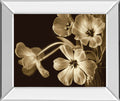 Elegante By Adrian Jendrasik - Mirror Framed Print Wall Art - Light Brown