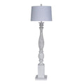 Elmwood - Polyresin Floor Lamp - Distressed White by Lux Lighting, view 1