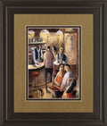 Entre Copas By Didier Lourenco - Framed Print Wall Art - Light Brown