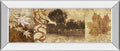 Equinox I By Keith Mallet - Mirror Framed Print Wall Art - Light Brown