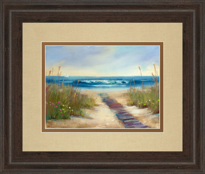 Erenity Il By Karen Marguliss - Framed Print Wall Art - Beige