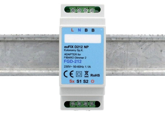 Eutonomy euFIX Adapter DIN for Fibaro Dimmer 2 - D212NP - Vesternet