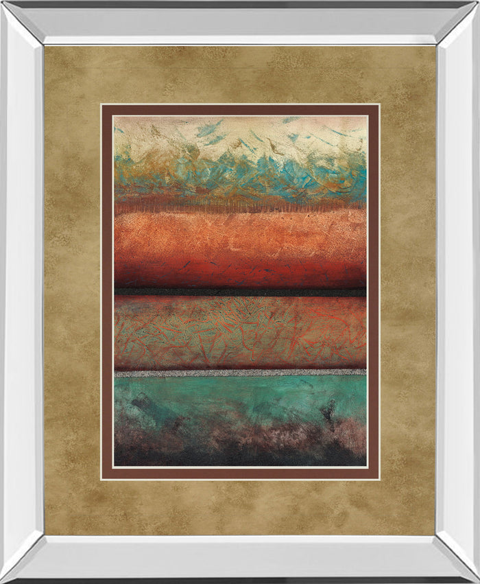 Excitement By Laurie Fields - Mirror Framed Print Wall Art - Light Brown