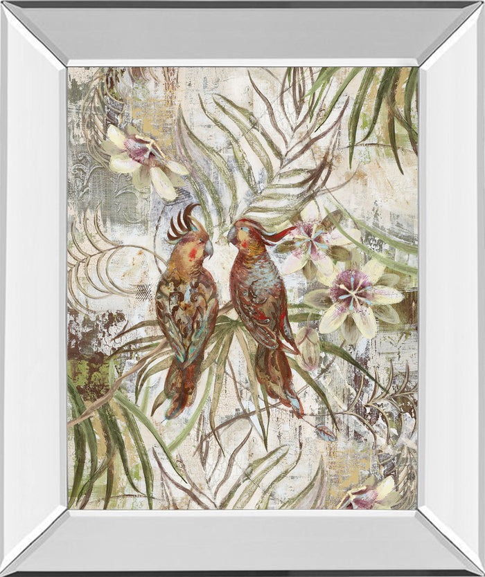 Eye To Eye By Sofi Taylor - Mirror Framed Print Wall Art - Green