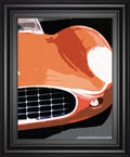 Ferrari Classic By Malcolm Sanders - Framed Print Wall Art - Orange
