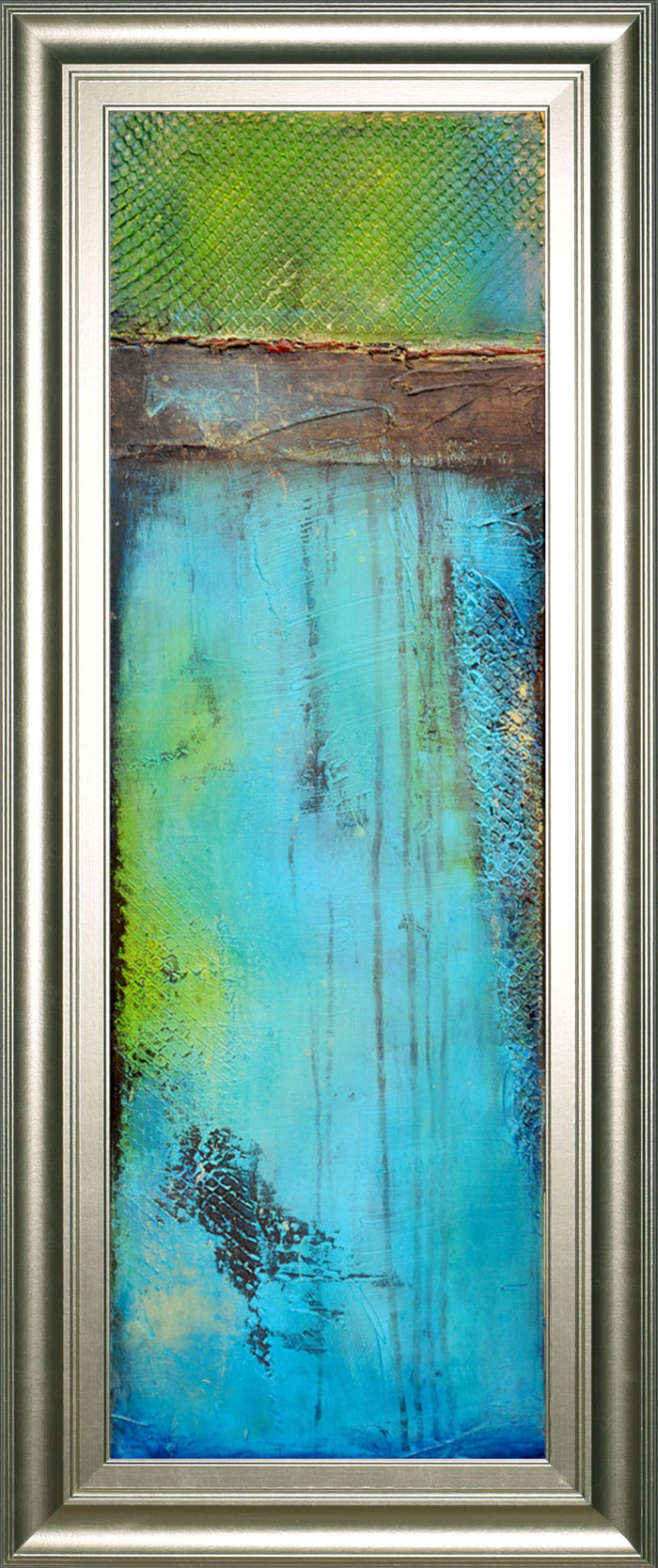 Fisher Island Il By Erin Ashley - Framed Print Wall Art - Light Blue