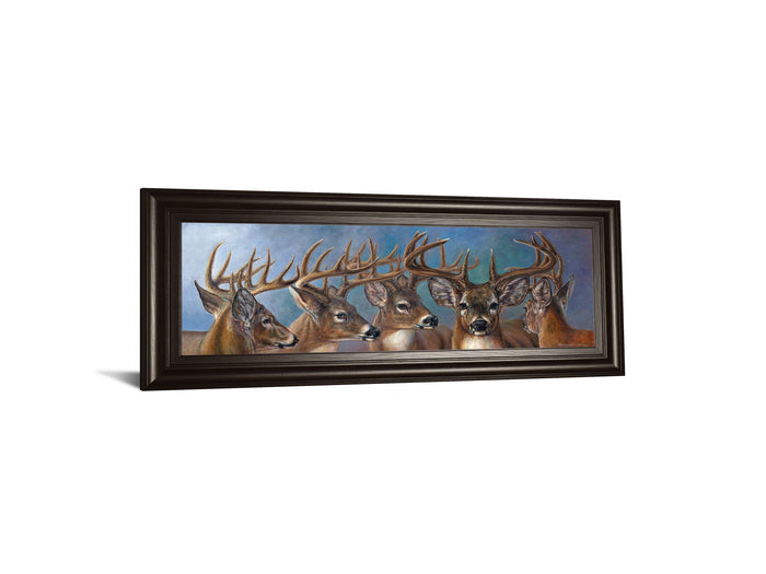 Five Bucks By Carolyn Mock - Wall Art - Blue