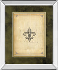 Fleur Di Lies II By Alexey Paviuts - Mirror Framed Print Wall Art - Beige