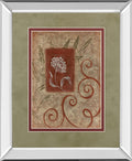 Florescence I By Jane Carroll - Mirror Framed Print Wall Art - Beige