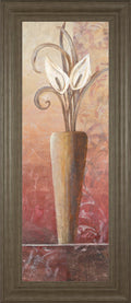 Flower In Vase I - Framed Print Wall Art - Light Brown