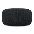Fredrik - Round Pouf - Black