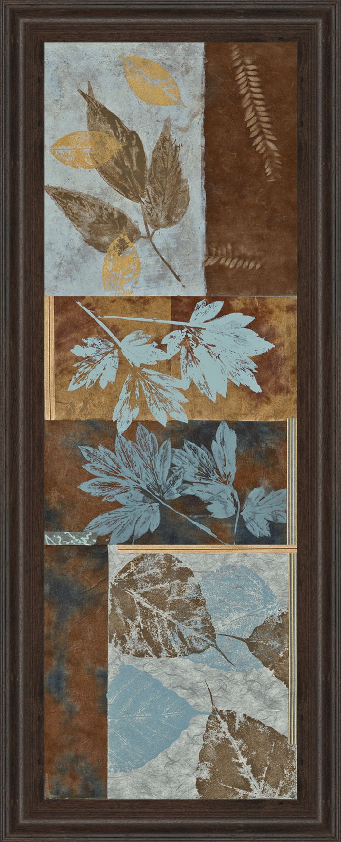 Fusion Panel Il By Jeni Lee - Framed Print Wall Art - Light Brown
