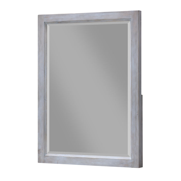 Geneva - Rectangular Dresser Mirror - Distressed White by Sea Winds, view 1
