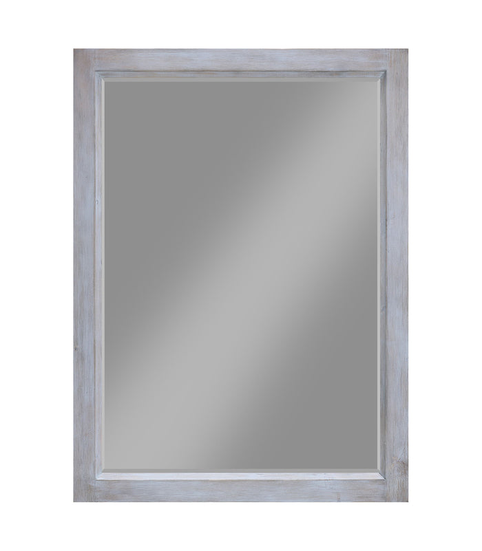Geneva - Rectangular Dresser Mirror - Distressed White by Sea Winds, view 3