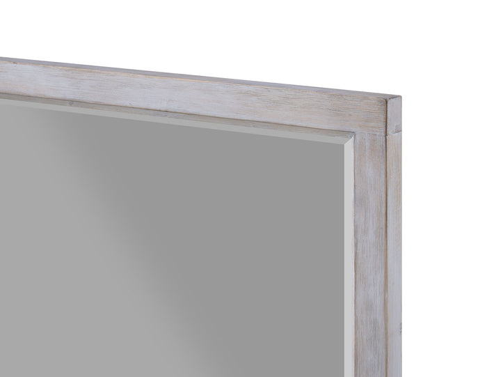 Geneva - Rectangular Dresser Mirror - Distressed White