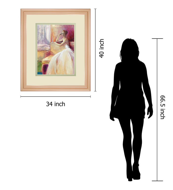 Getting Ready IIl By Sutton - Framed Print Wall Art - Beige