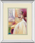 Getting Ready IIl By Sutton - Mirror Framed Print Wall Art - Beige