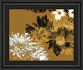 Golden Bloom I By Framed Print Wall Art - Light Brown