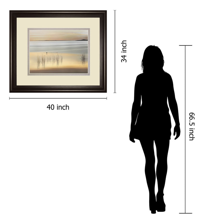 Golden By Marvin Pelkey - Framed Print Wall Art - Beige