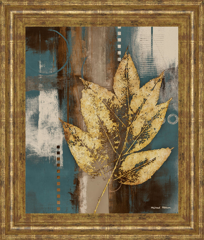 Golden Force I By Michael Marcon - Framed Print Wall Art - Yellow / Gold