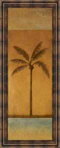 Golden Palm I By Jordan Grey - Framed Print Wall Art - Light Brown