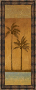 Golden Palm Il By Jordan Grey - Framed Print Wall Art - Light Brown