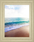 Golden Sands Il By Susan Bryant - Framed Print Wall Art - Light Blue