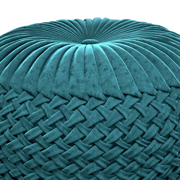 Grafton - Handcrafted Round Pouf