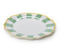Green Striped Salad/Dessert Plates