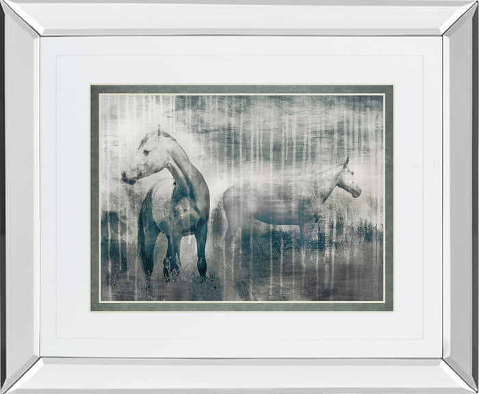 Grey Serenade By Edward Selkirk - Mirror Framed Print Wall Art - Dark Gray