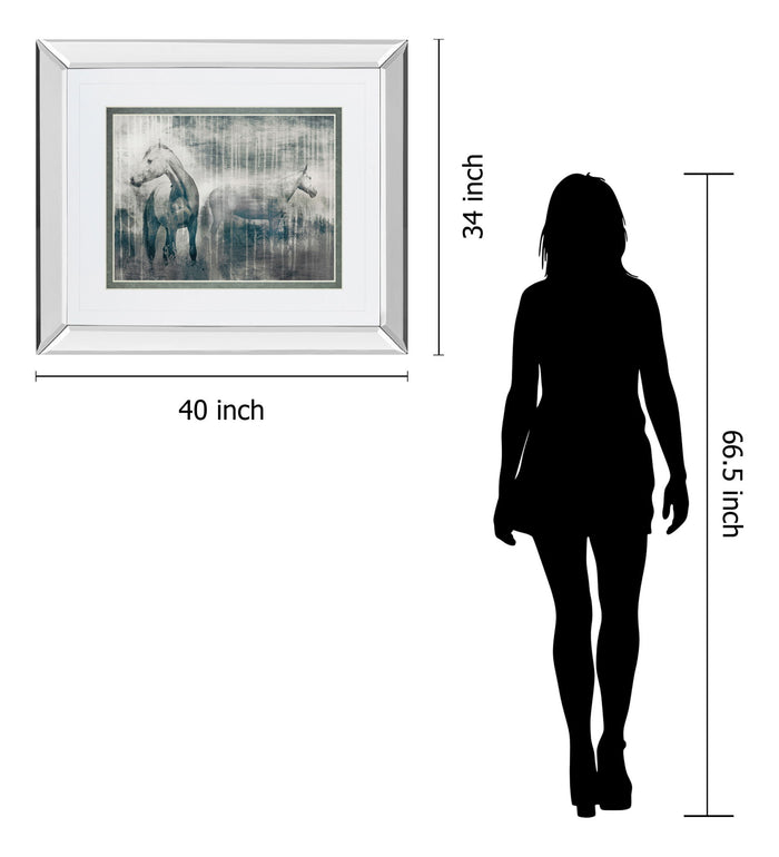 Grey Serenade By Edward Selkirk - Mirror Framed Print Wall Art - Dark Gray
