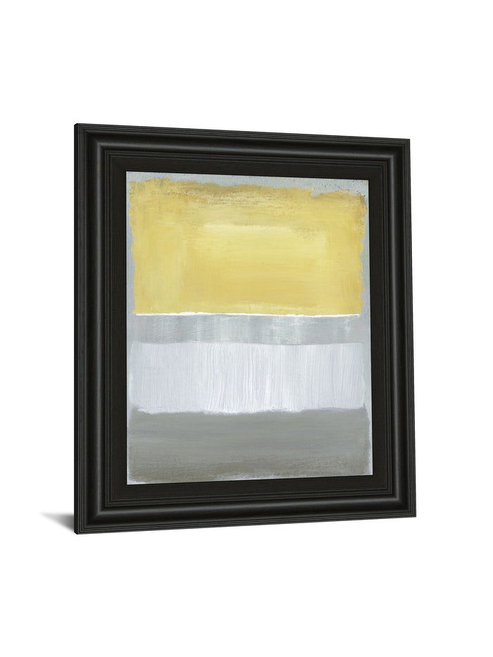 Halflight I By Caroline Gold - Framed Print Wall Art - Yellow