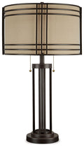 Hanswell - Metal Table Lamp  - Dark Brown
