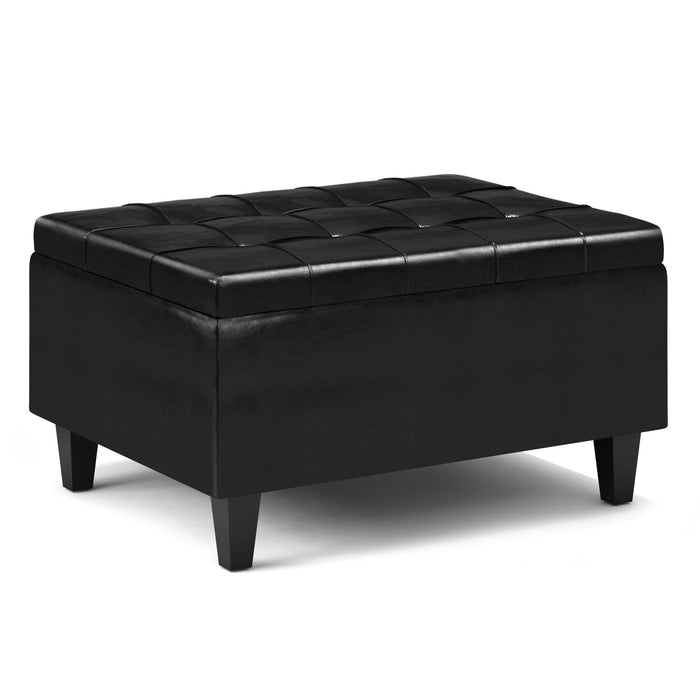 Black / 33.9"W x 26"D x 16.5"H / Faux Leather
