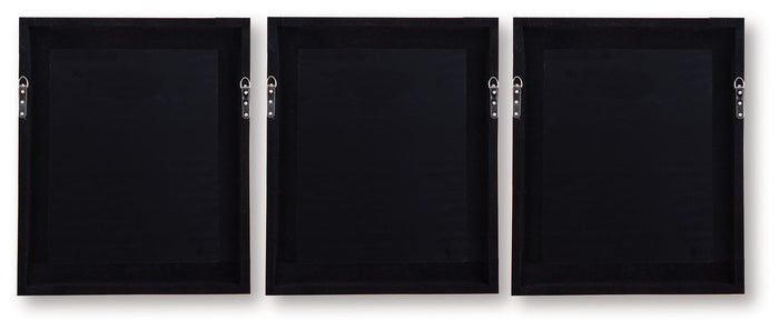 Hendridge - Wall Art Set (Set of 3) - Taupe / White