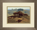 Hills Near Chico By N. Bohne - Framed Print Wall Art - Light Brown