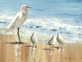 His Entourage By John Rossini - Light Blue