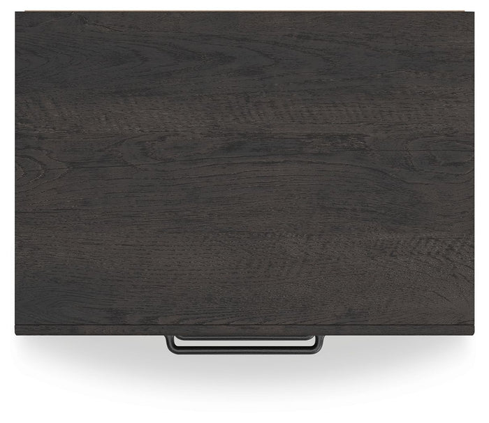 Hollivern - Two Drawer Night Stand - Dark Gray