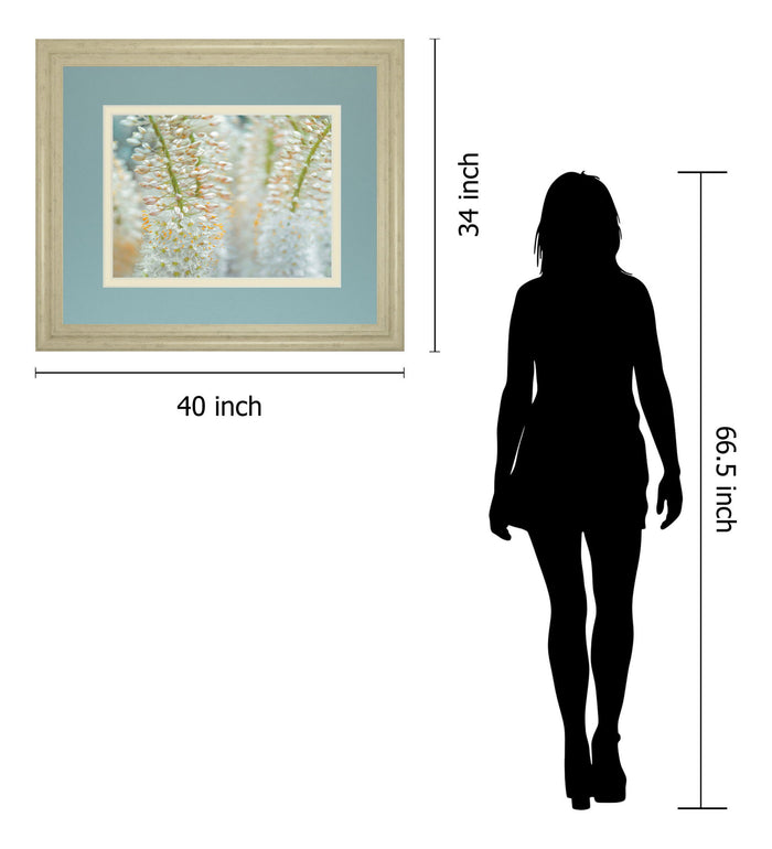 Humbled By Frank Assaf - Framed Print Wall Art - Light Blue