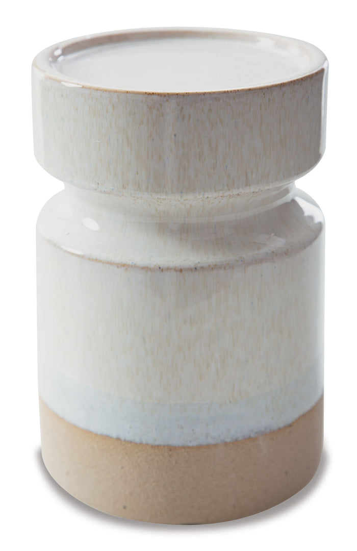 Hurston - Candle Holder Set (Set of 3) - Ivory / Brown