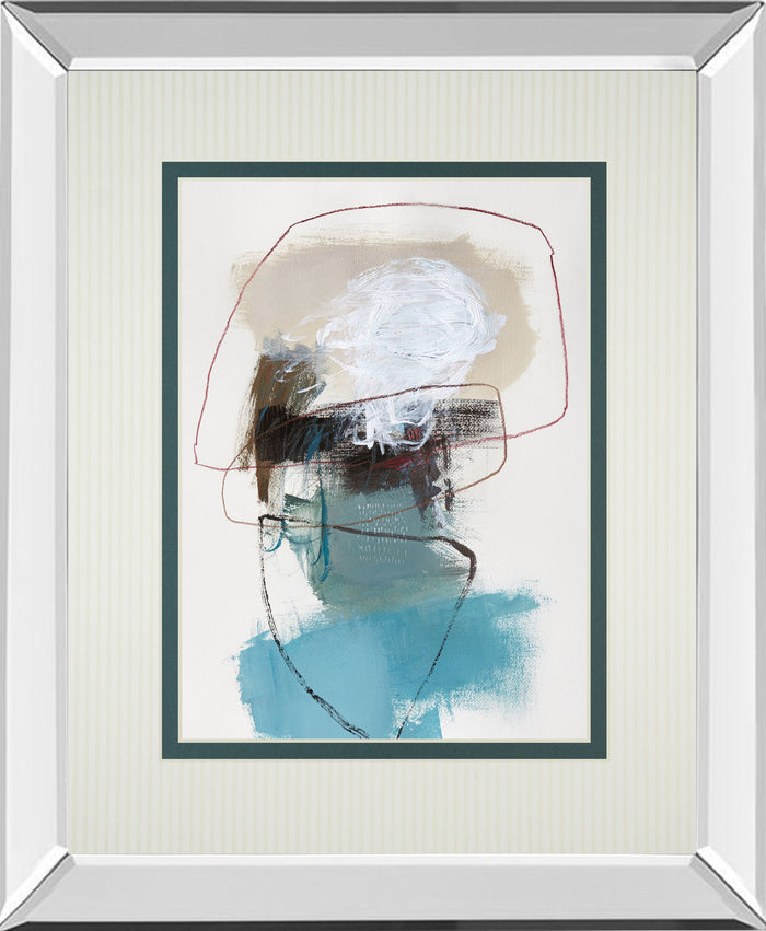 In The Middle II By Barnes Mirrored Frame - Beige