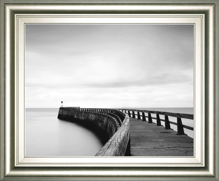 Into The Mist By Papiorek - Framed Print Wall Art - Gray