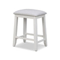 Islamorada - Backless Upholstered Stool - Blanc / Dapple Gray by Sea Winds, view 1